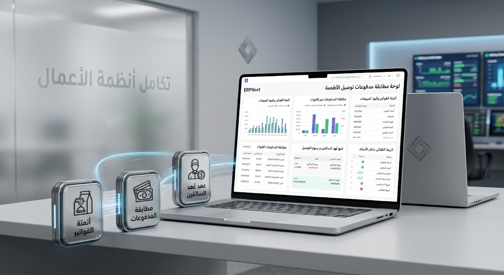 نظام محاسبي  لتوصيل الأطعمة